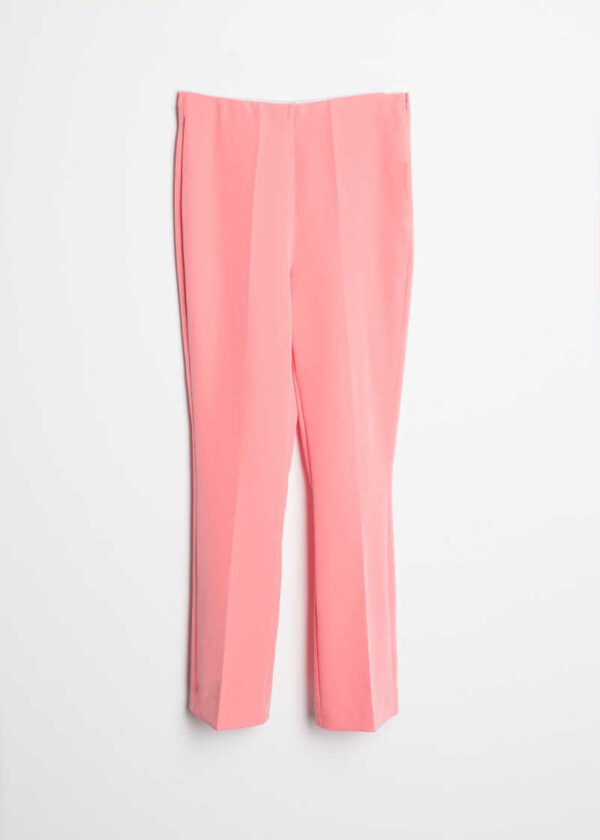 pantalon mini flare rosa frenzy tienda online