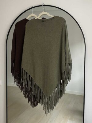 Poncho flecos