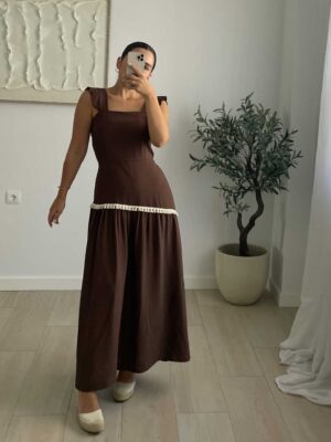 Vestido chocolate